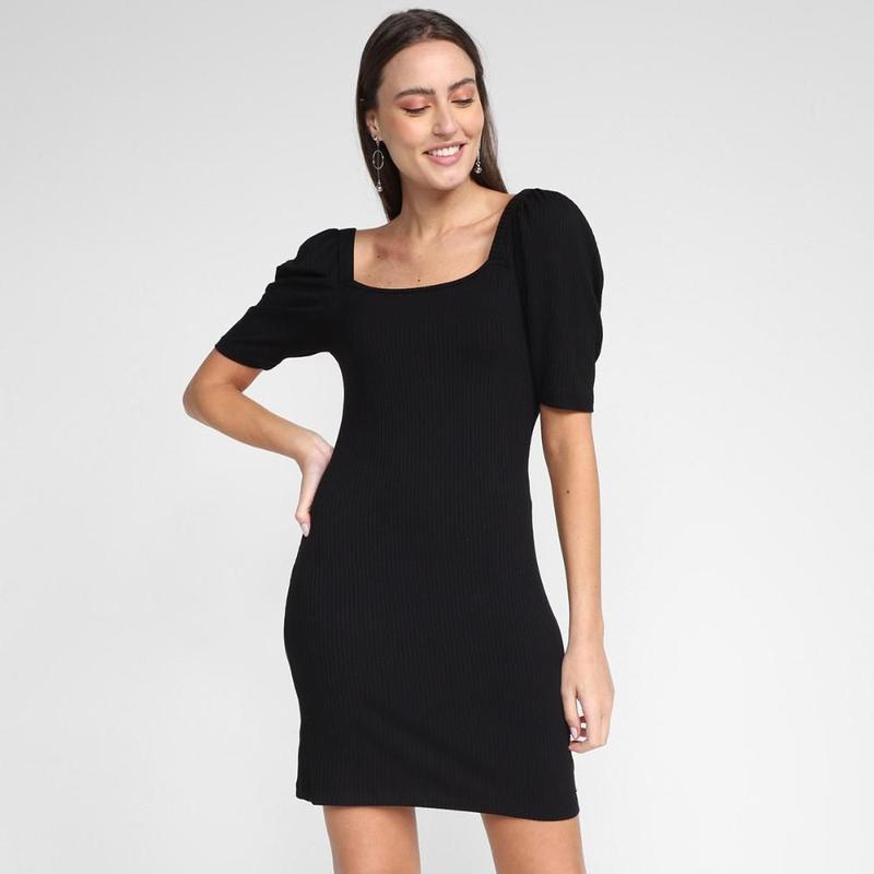 Vestido Curto Colcci Tubinho Canelado - Vestido Feminino - Magazine Luiza