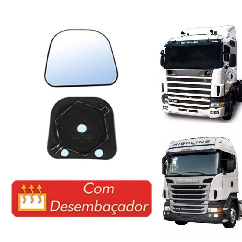 Vidro do Retrovisor Scania S4 S5 Lado Direito - Globo - Retrovisores de ...