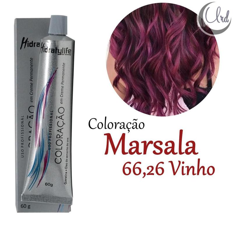 Vinho Marsala Tinta Cabelo Mairibel 60g Coloração Especial Nº66.26 ...