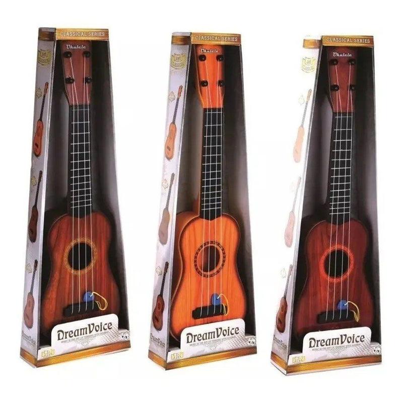 Violão Infantil Grande Tipo Madeira + Palheta 48CM Brinquedo - Pica Pau ...