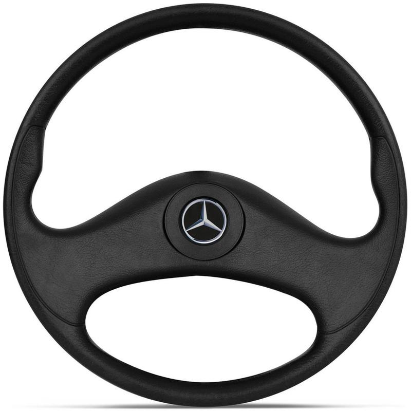 Volante Original Mercedes Benz 710 1994 a 2012 Preto 43cm Cubo Embutido ...