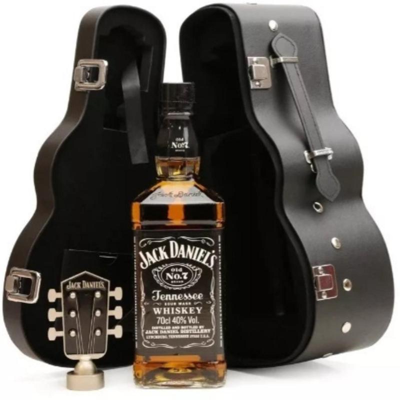 Whisky Jack Daniels Guitar case em couro Edição Limitada para presente ...